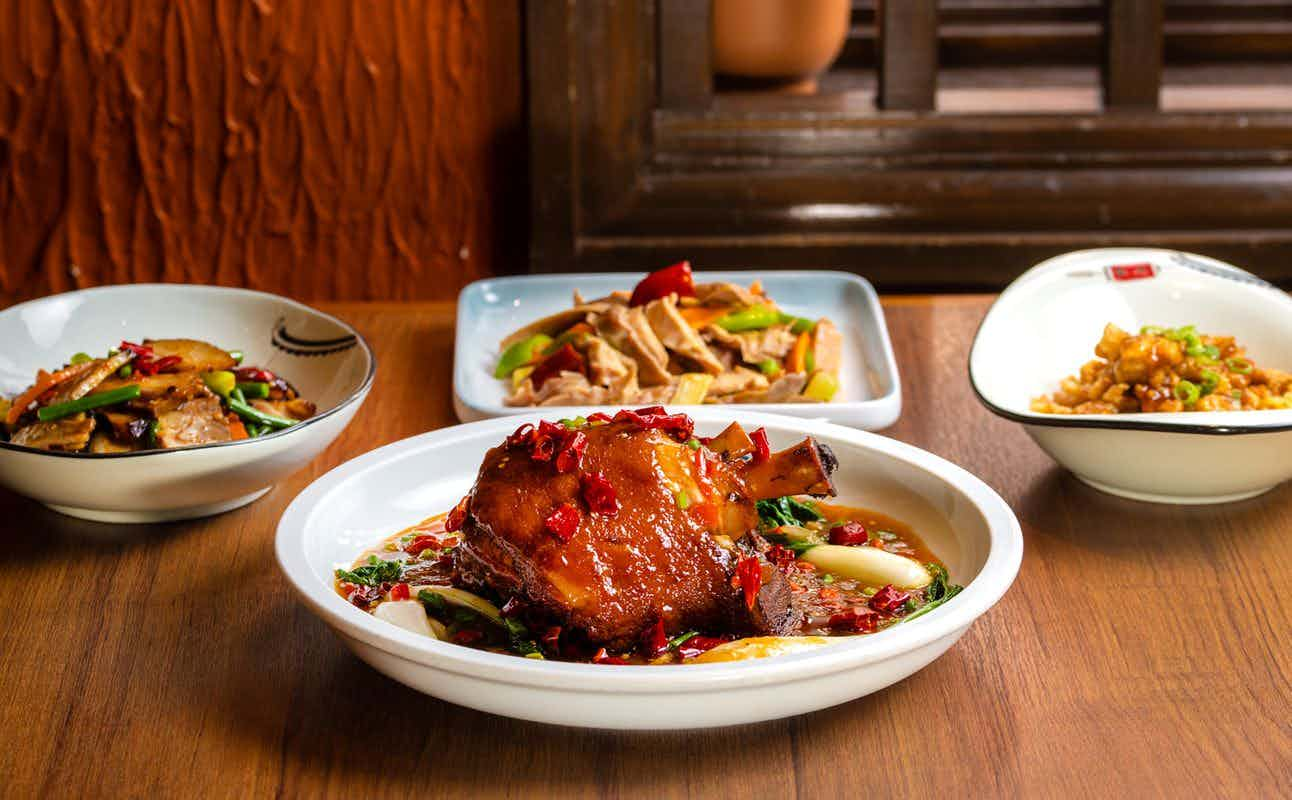 Enjoy Chinese, Asian, Vegetarian options, Vegan options, Restaurant, Table service, Indoor & outdoor seating, Groups and Families cuisine at Barshu in Soho, London