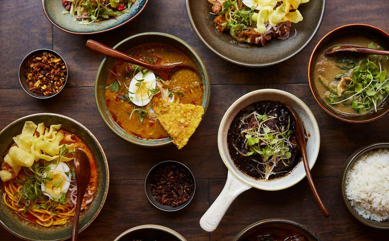 Enjoy Burmese, Asian, Vegetarian options, Gluten Free options, Restaurant, Free wifi, Table service, $$, Families and Groups cuisine at Lahpet Larder in Bermondsey, London