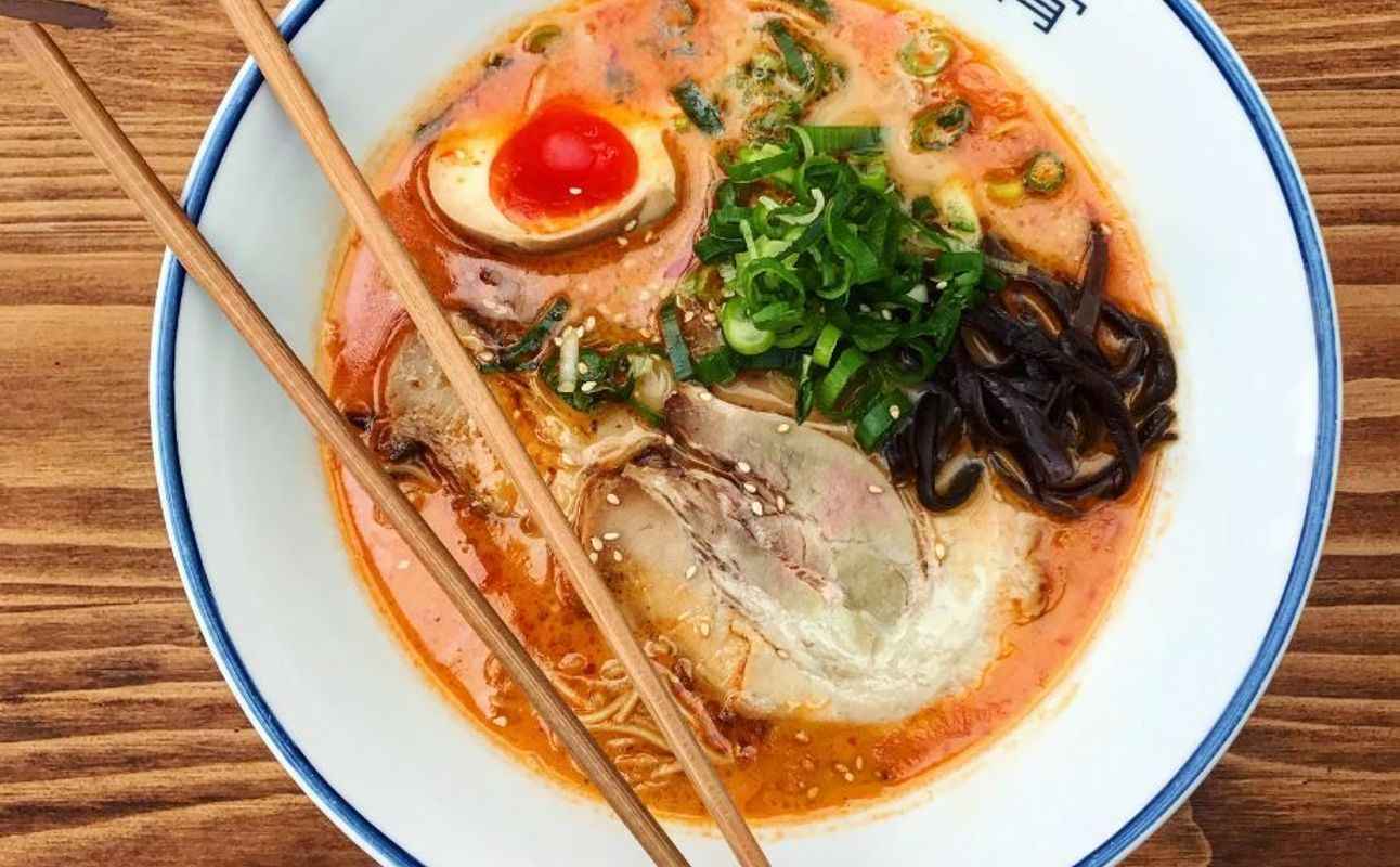 Enjoy Japanese, Ramen, Asian, Vegan options, Vegetarian options, Restaurant, Child friendly, Table service, Free wifi, Bar scene, Hidden gems, Groups and Date night cuisine at Tonkotsu Hackney in Hackney, London