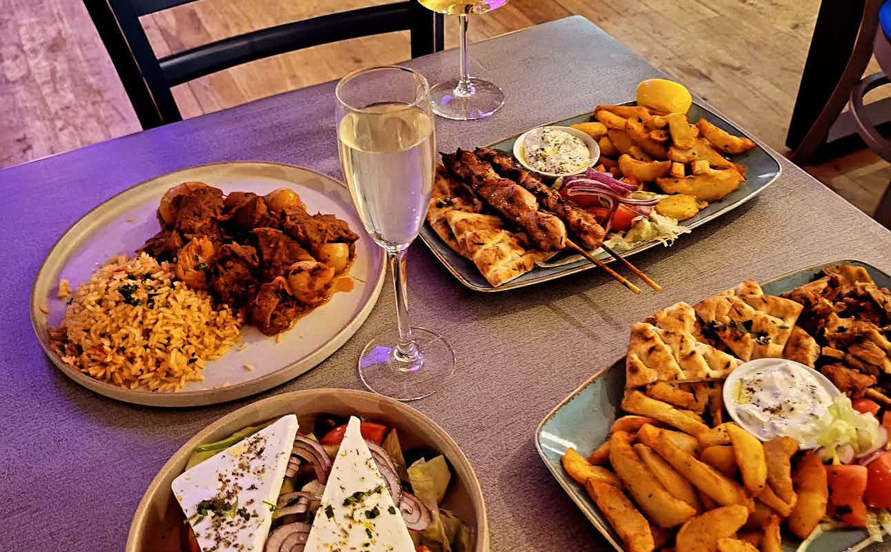 Enjoy Greek, Mediterranean, Vegetarian options, Vegan options, Restaurant, Wheelchair accessible, Table service, $$, Families and Groups cuisine at Opa Opa in Liverpool City Centre, Liverpool