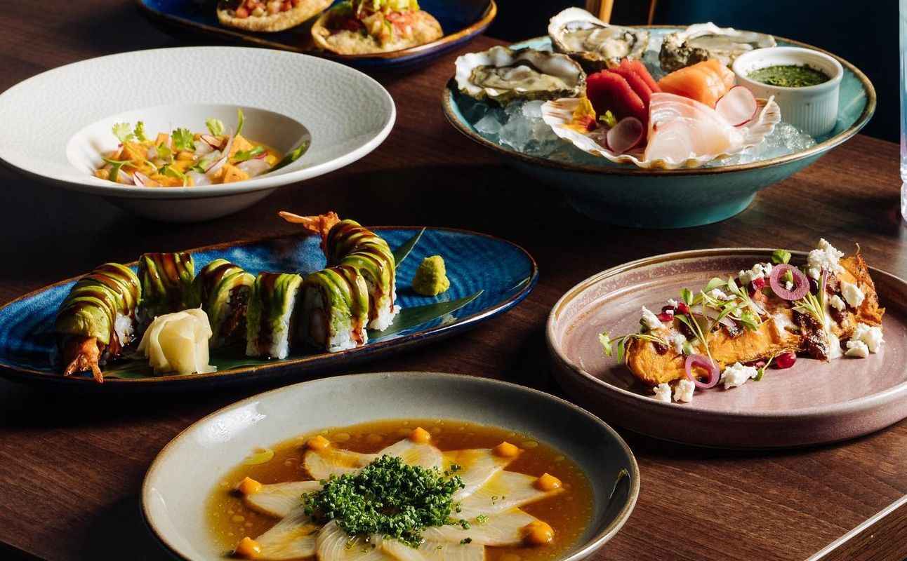 Enjoy Japanese, Peruvian, Sushi, Gluten Free options, Vegan options, Vegetarian options, Restaurant, Dog friendly, Private dining, Wheelchair accessible, $$, Groups, Families and Date night cuisine at Bamboo Mat Stratford in Stratford, London