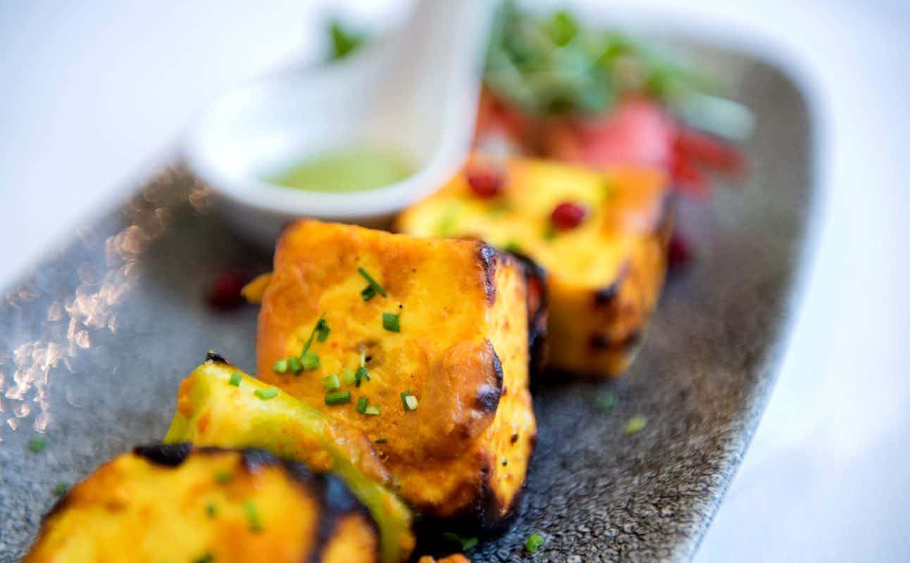 Enjoy Indian, Gluten Free Options, Vegan Options, Vegetarian options, Restaurant, Street Parking, Highchairs available, Wheelchair accessible, Free Wifi, Table service, Non-smoking, $$, Groups and Families cuisine at Infuse Modern Indian Bistro in St Albans, London