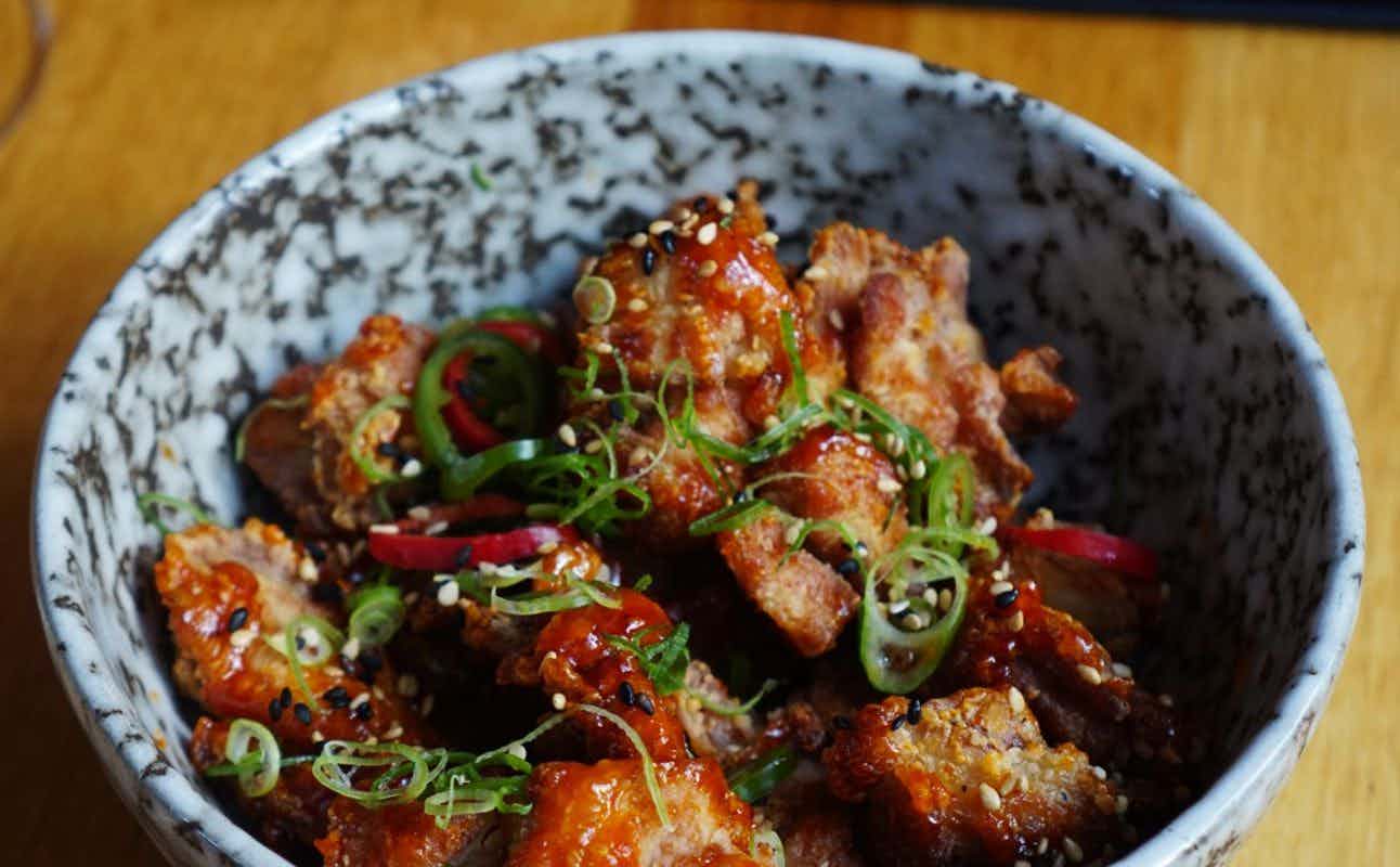 Enjoy Japanese, Vegetarian options, Restaurant, Wheelchair accessible, Table service, $$, Groups and Families cuisine at Miko Izakaya Bar & Kitchen in Whitechapel, London