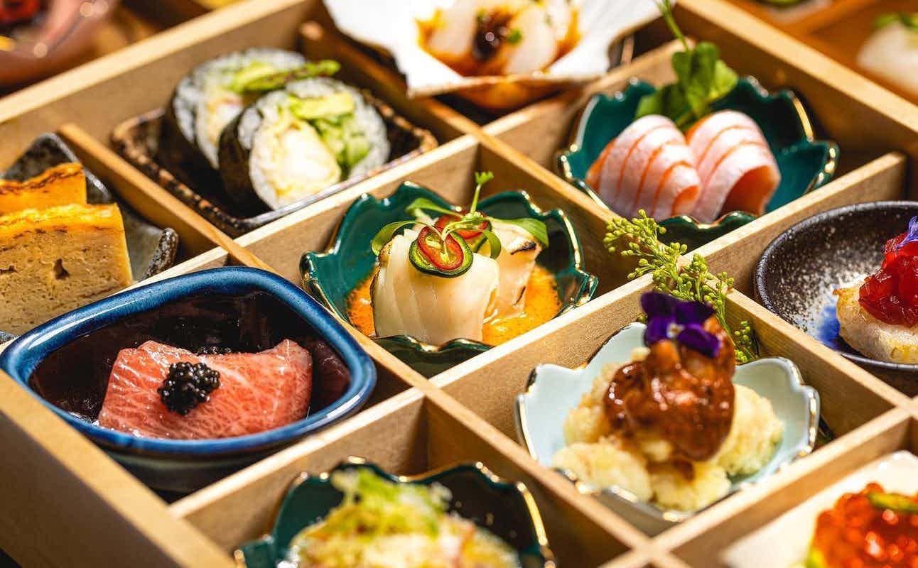 Enjoy Japanese, Steakhouse, Asian, Restaurant, Private Dining, Free Wifi, Non-smoking, $$$, Families and Groups cuisine at Kibako in Fitzrovia, London