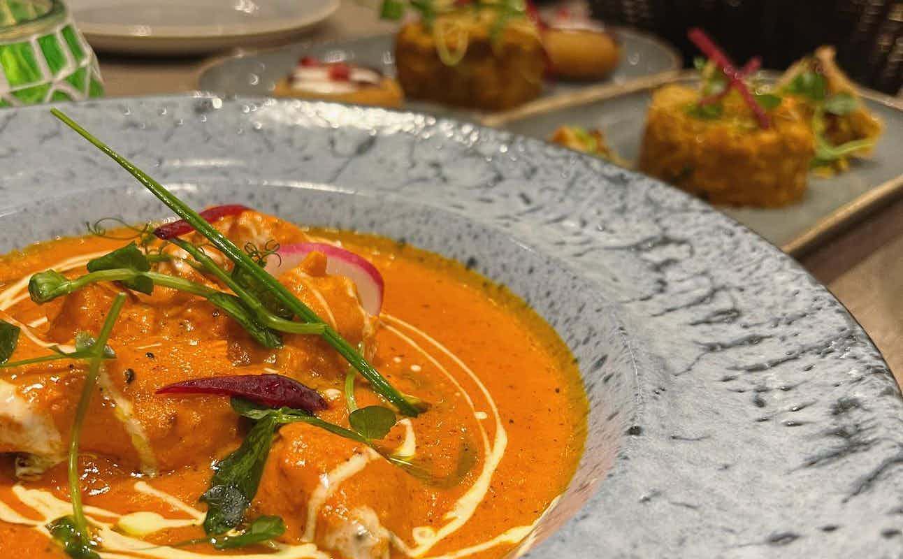 Enjoy Indian, Fusion, Vegan Options, Vegetarian options, Gluten Free Options, Restaurant, Cocktail Bar, Table service, Indoor & Outdoor Seating, Highchairs available, $$, Groups and Special Occasion cuisine at The Ark in Gas Street Basin, Birmingham