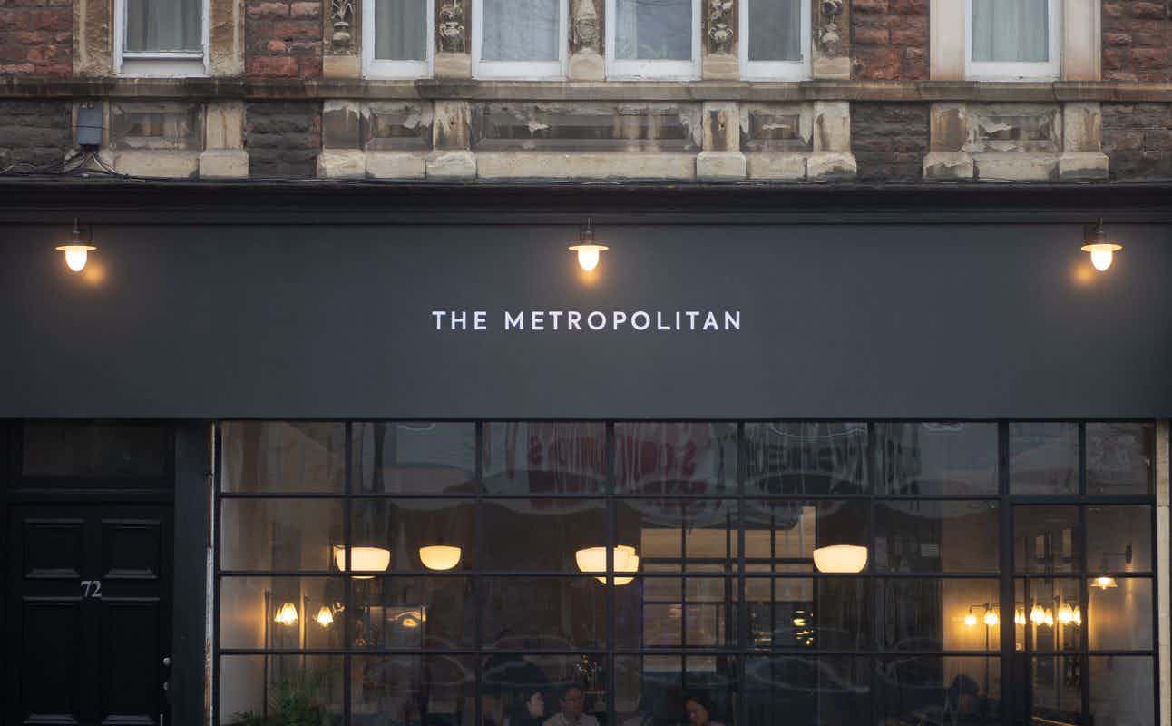 Enjoy European, Small Plates, Asian, Gluten Free Options, Vegan Options, Dairy Free Options, Vegetarian options, Restaurant, Cocktail Bar, Indoor & Outdoor Seating, $$$, Families and Groups cuisine at The Metropolitan in Clifton, Bristol